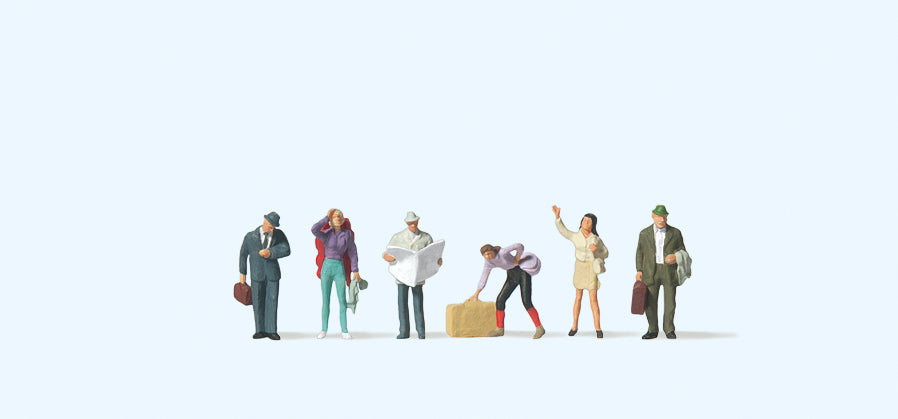 Preiser Passengers on the Platform (6) Figure Set PR79112