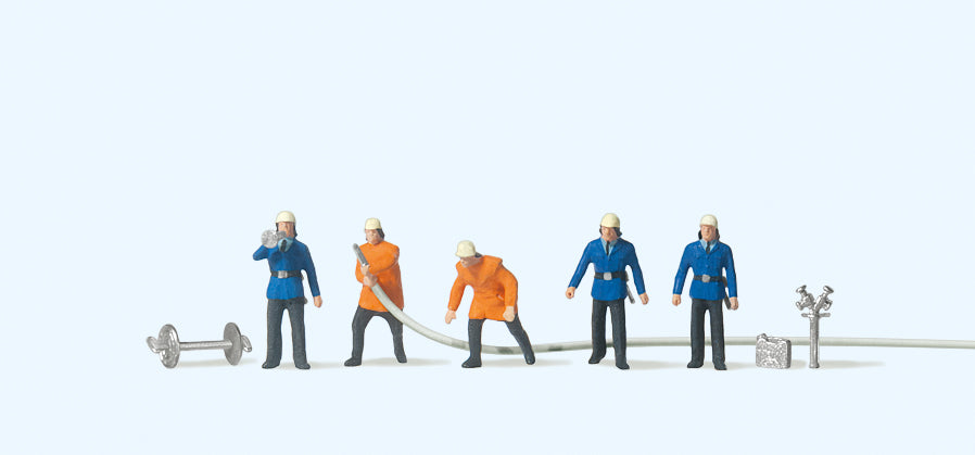 Preiser Firemen (5) Figure Set PR79118