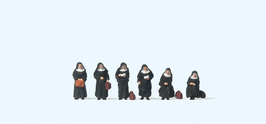 Preiser Nuns (6) Figure Set PR79128