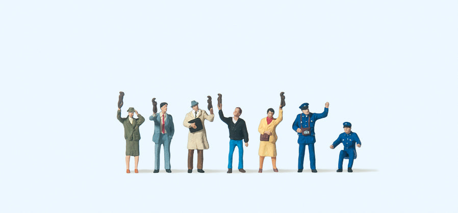 Preiser Tram Personnel/Passengers (7) Figure Set PR79141