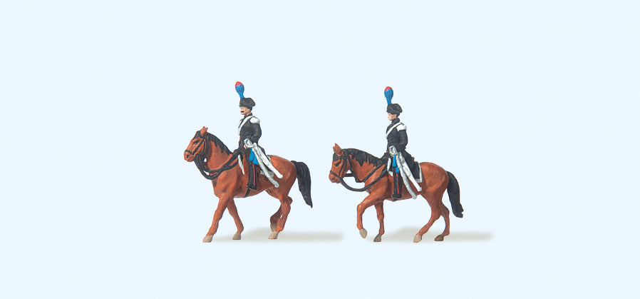 Preiser Italian Mounted Carabinieri (2) Figure Set PR79151