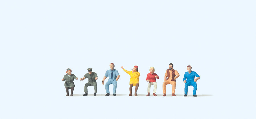 Preiser Bus/Tram Personnel (7) Figure Set PR79152