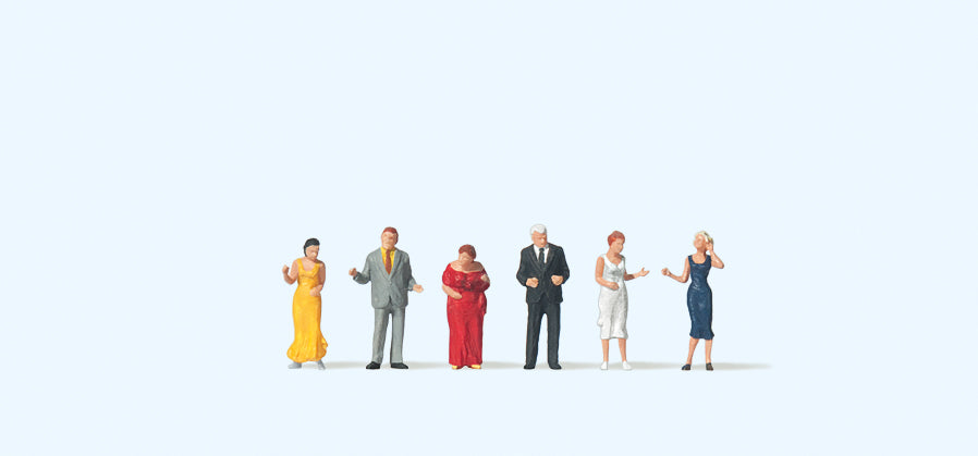 Preiser Party Guests (6) Figure Set PR79178