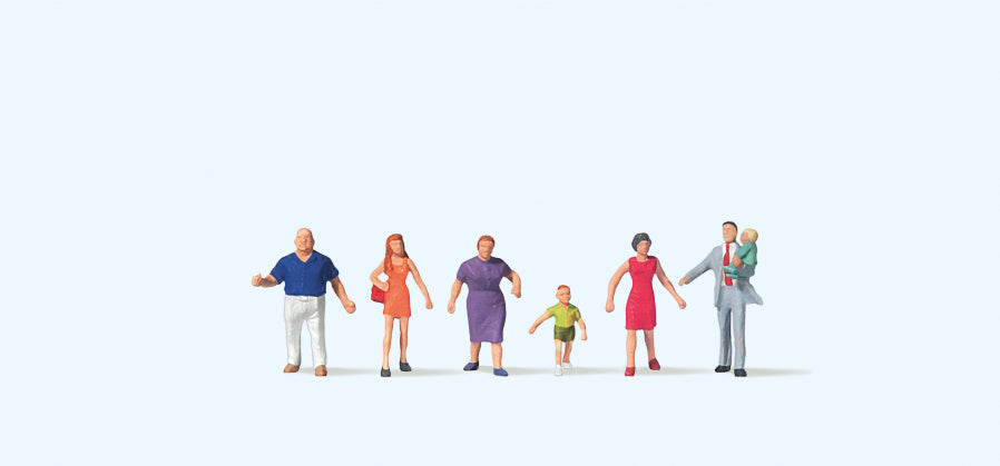 Preiser Family Krause Taking a Walk (6) Figure Set PR79182