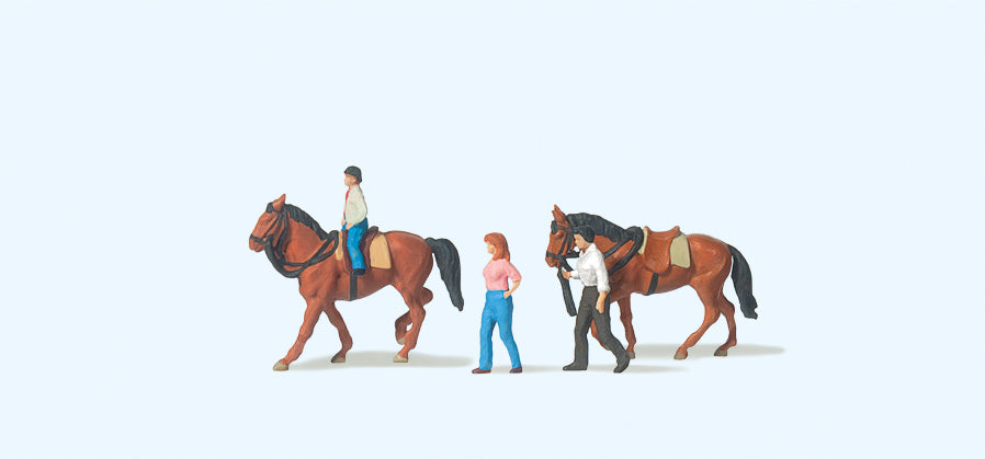 Preiser Horse Riders (2) Figure Set PR79183