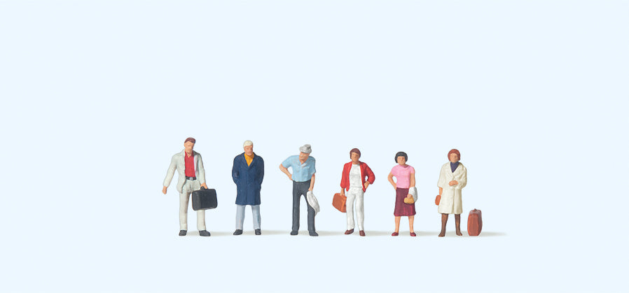 Preiser Travellers Standing (6) Figure Set PR79187