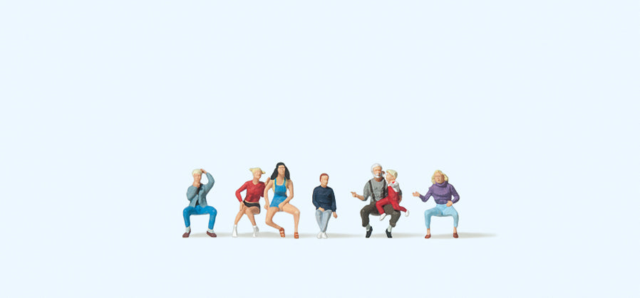 Preiser Grandfather with Grandchildren (6) Figure Set PR79212