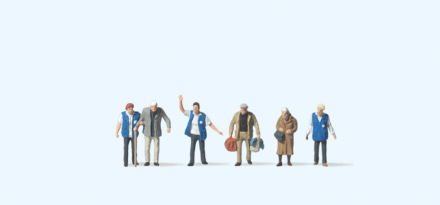 Preiser Travellers Aid (6) Figure Set PR79216