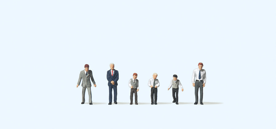 Preiser Male Churchgoers (6) Figure Set PR79221