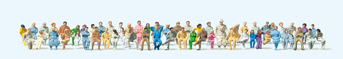 Preiser Seated Passengers (60) Figure Set PR79250