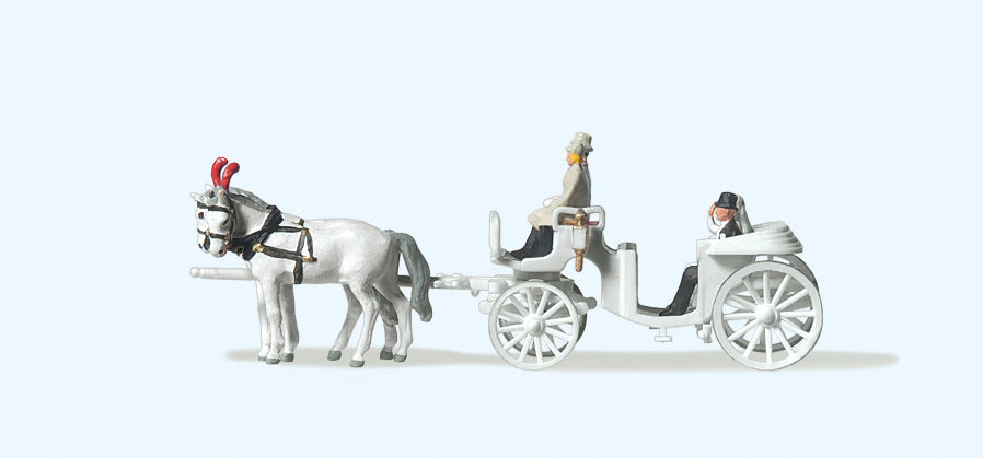 Preiser Horse Drawn Wedding Carriage PR79479