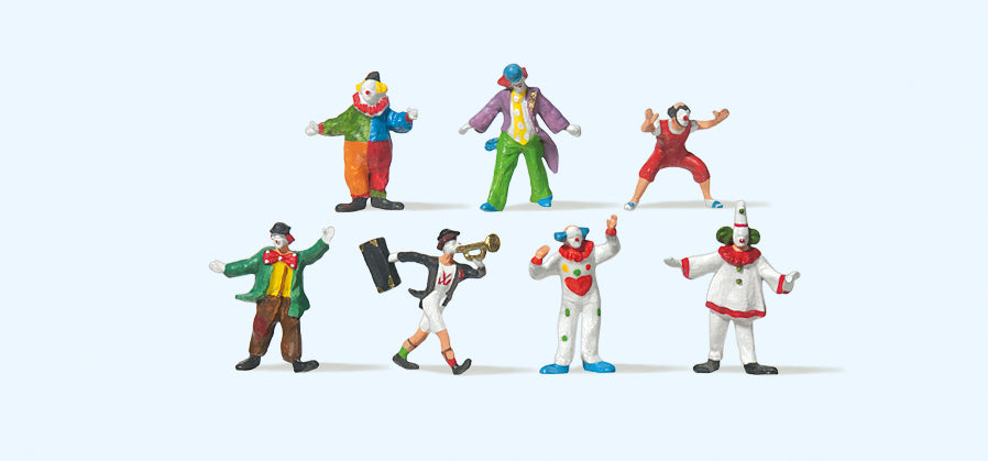 Preiser Circus Clowns (7) Figure Set PR79700