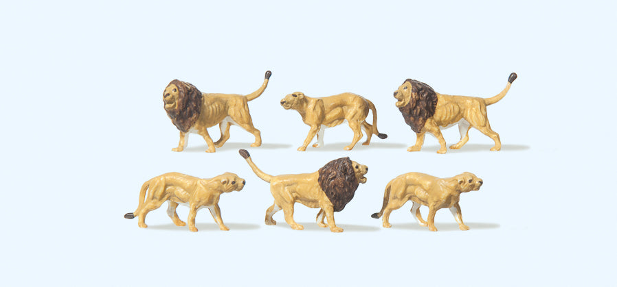Preiser Circus Lions (6) Figure Set PR79713