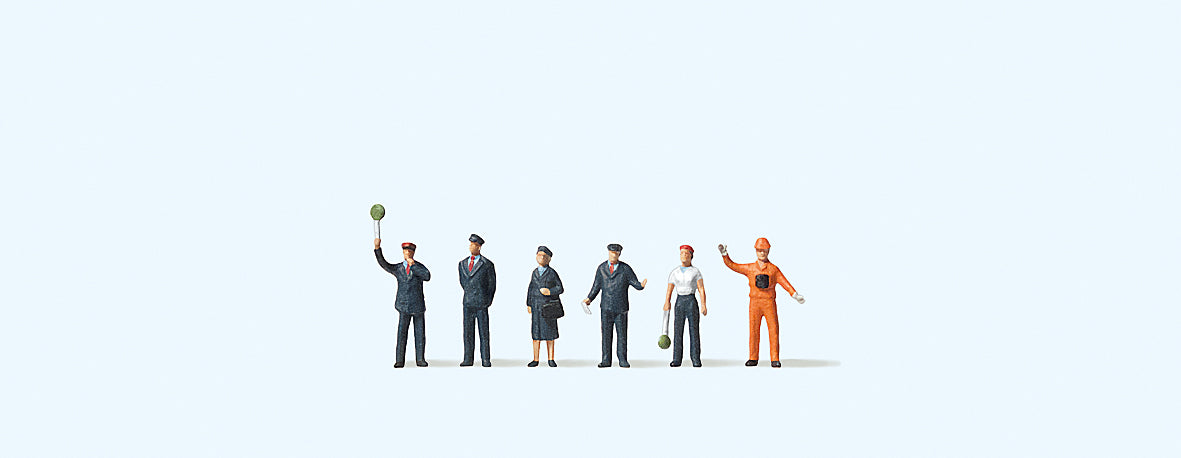 Preiser DB Railway Personnel (6) Figure Set PR88528