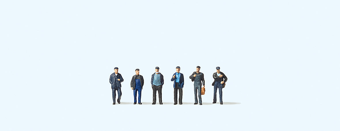 Preiser Industrial Workers/Dockers (6) Figure Set PR88530