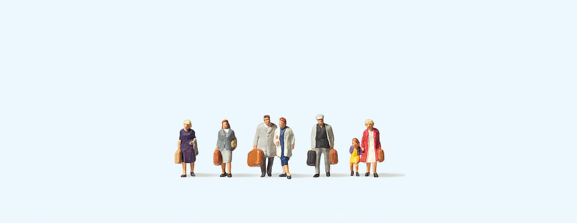 Preiser Travellers (7) Figure Set PR88547