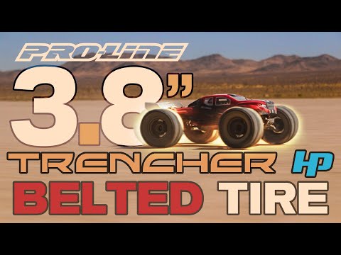 Pro-line Racing 1/8 Trencher Hp Belted F/R 3.8" Mt Tires Mounted 17Mm Blk Ra G-PRO10155-10 7