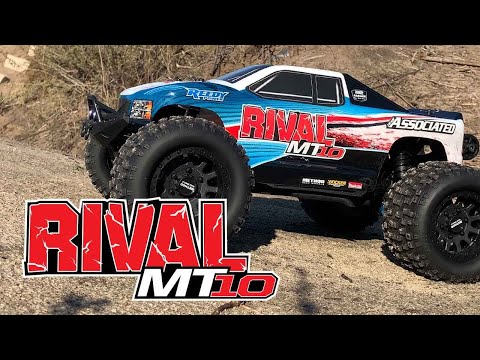 TEAM ASSOCIATED RIVAL MT10 V2 RTR TRUCK BRUSHLESS WITH 2S BATTERY AND CHARGER Video