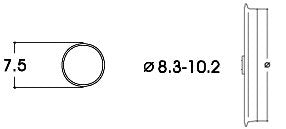 Roco DC Traction Tyres 8.3-10.2mm (10) RC40068