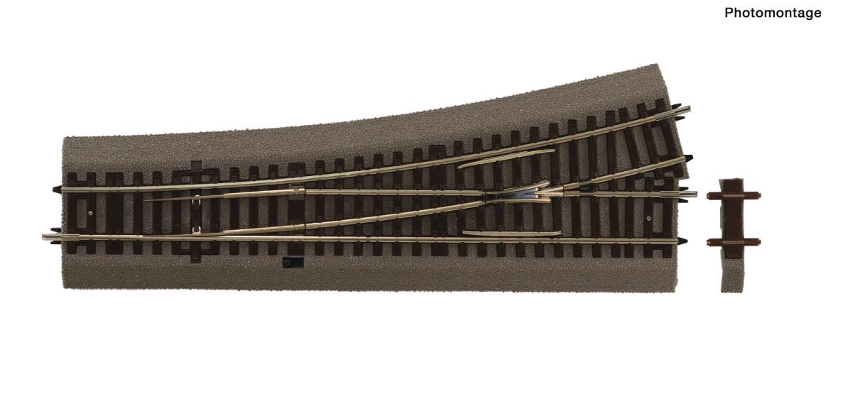 Roco Rocoline Ballasted (WL15) Left Hand Turnout 15 Degree RC42534