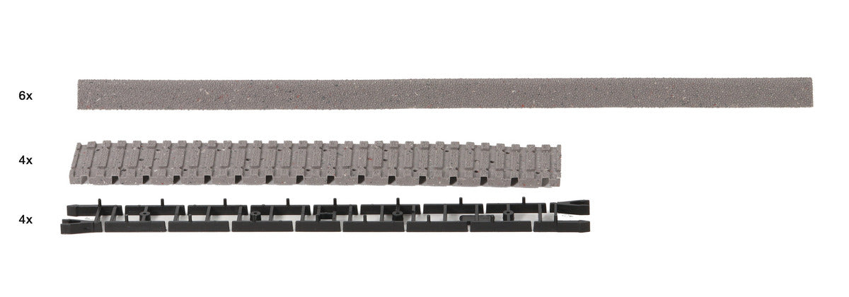 Roco Rocoline Ballasted Wooden Sleeper Trackbed RC42660