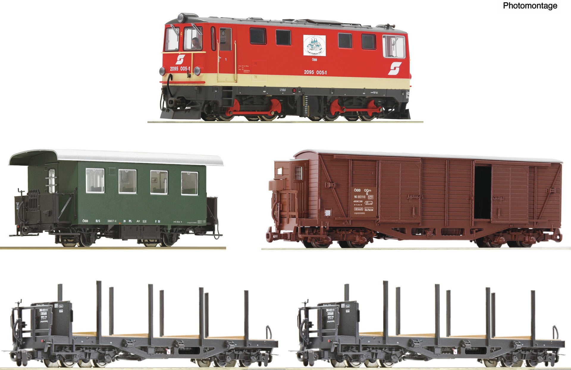 Roco OBB Rh2095 Diesel Mixed Traffic Train Pack V (DCC-Sound) RC5550001