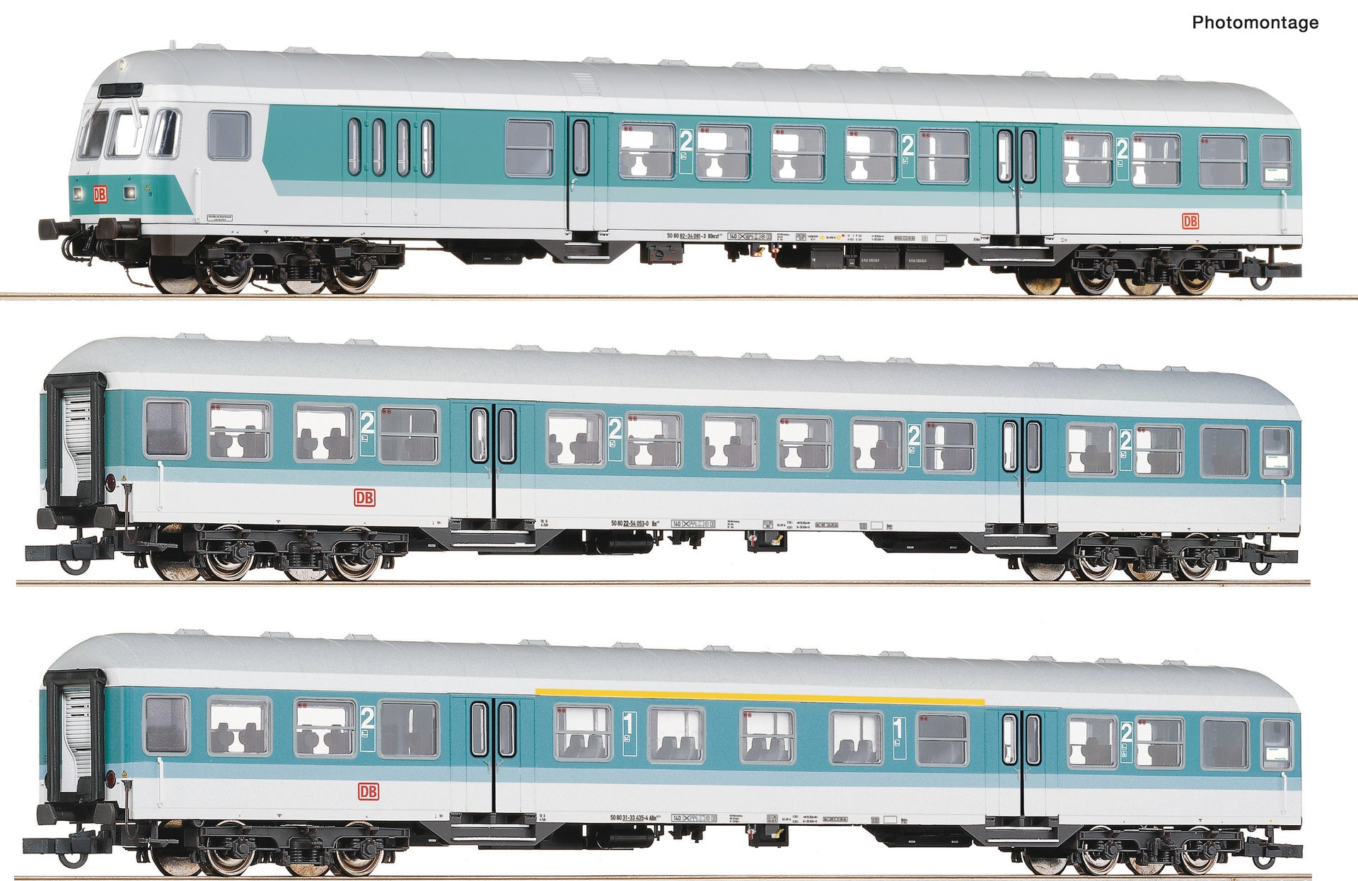Roco DBAG BDnrzf463/Bm447/ABn417.0 Commuter Coach Set (3) V RC6200034