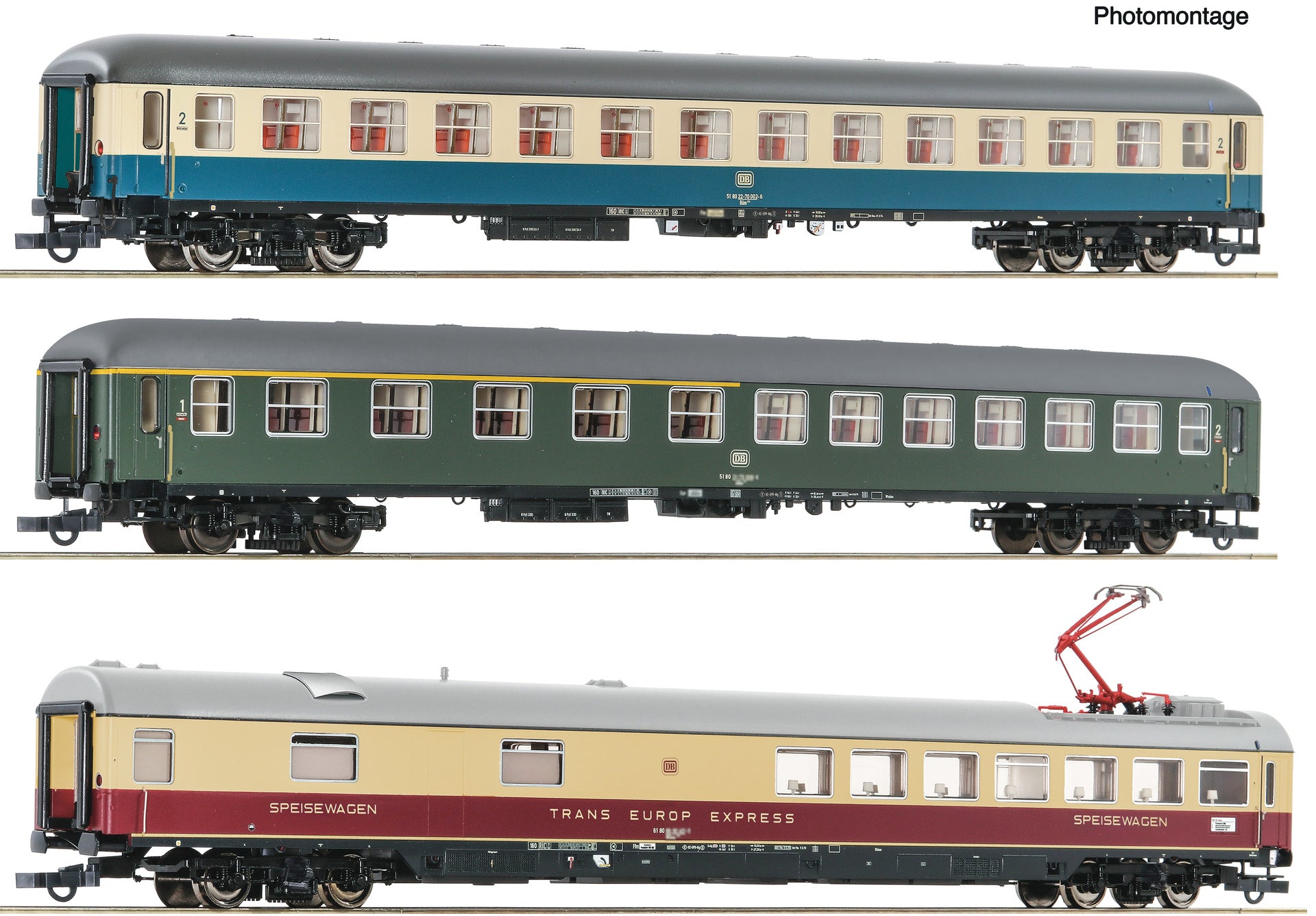 Roco DB D377 Hispania Express Coach Set (3) IV RC6200052