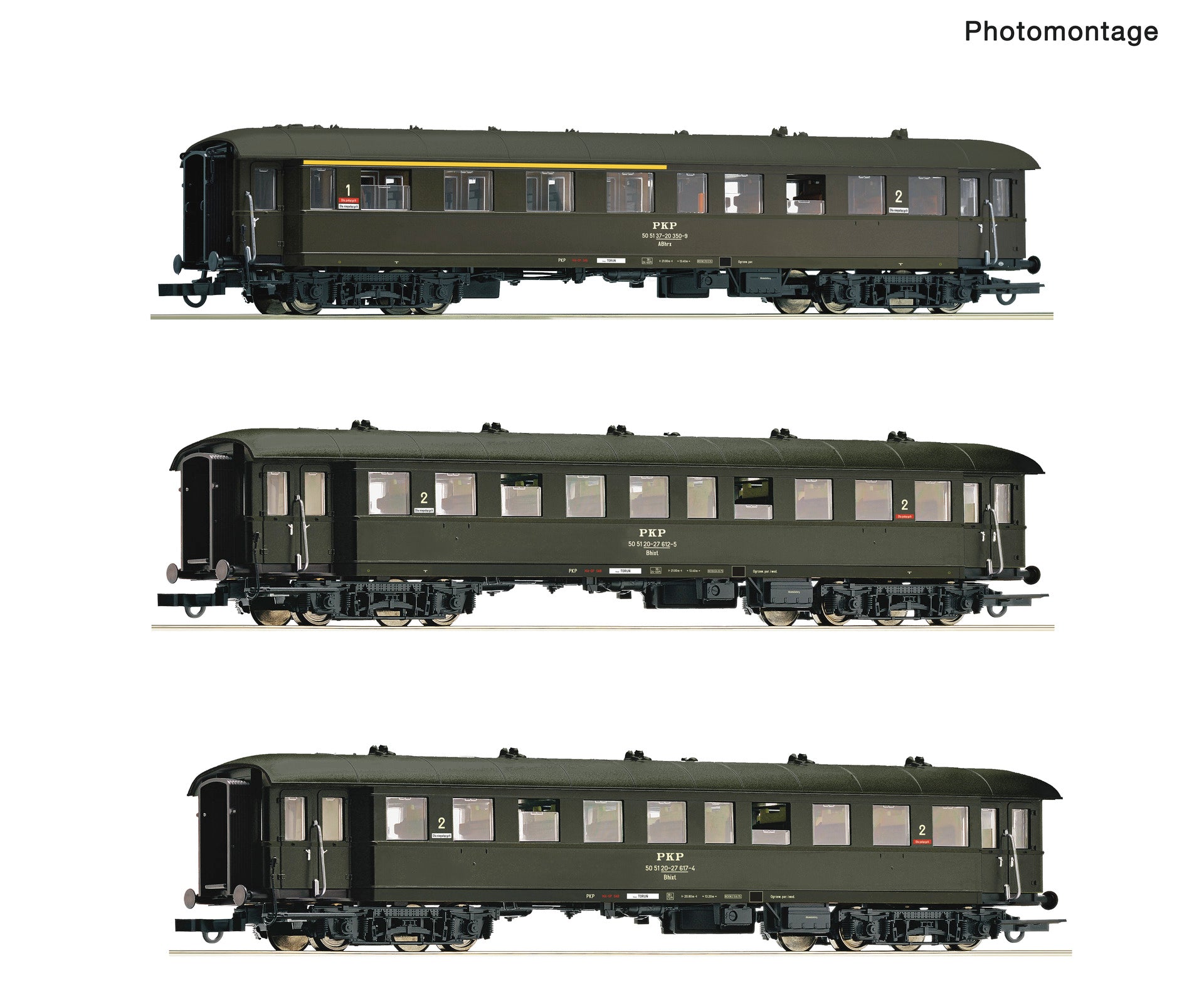 Roco PKP Abhrx/Bhixt/Bhixt Coach Set (3) IV RC6200058
