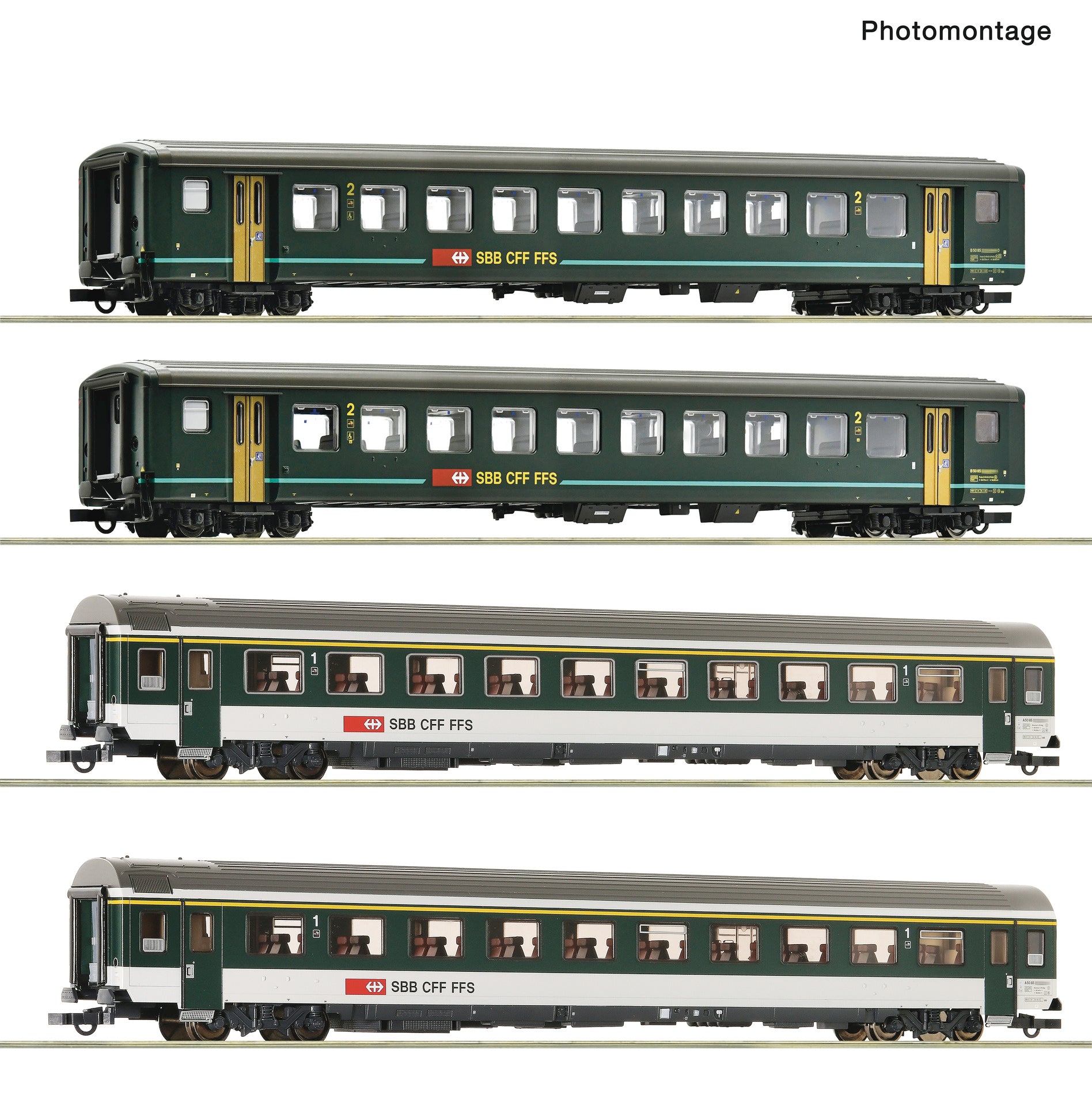 SBB IR1617 B/A Coach Set (4) V