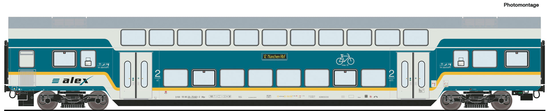 Roco Alex DBpx Munchen Hbf Bi-Level Coach VI RC6200103