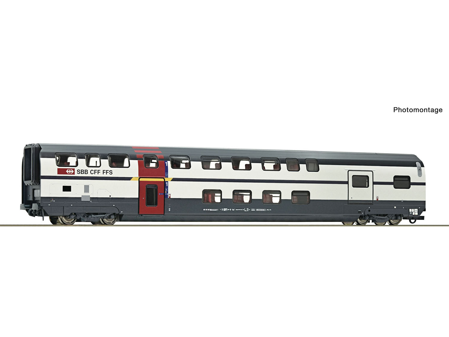 SBB AD IC2000 1st Class Bi-Level Coach w/Luggage Cmpt V