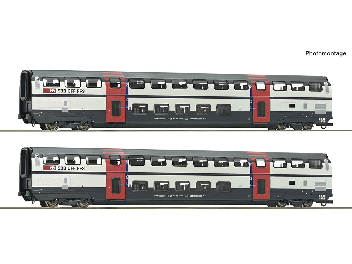 SBB B IC2000 2nd Class Bi-Level Coach Set 1 (2) V