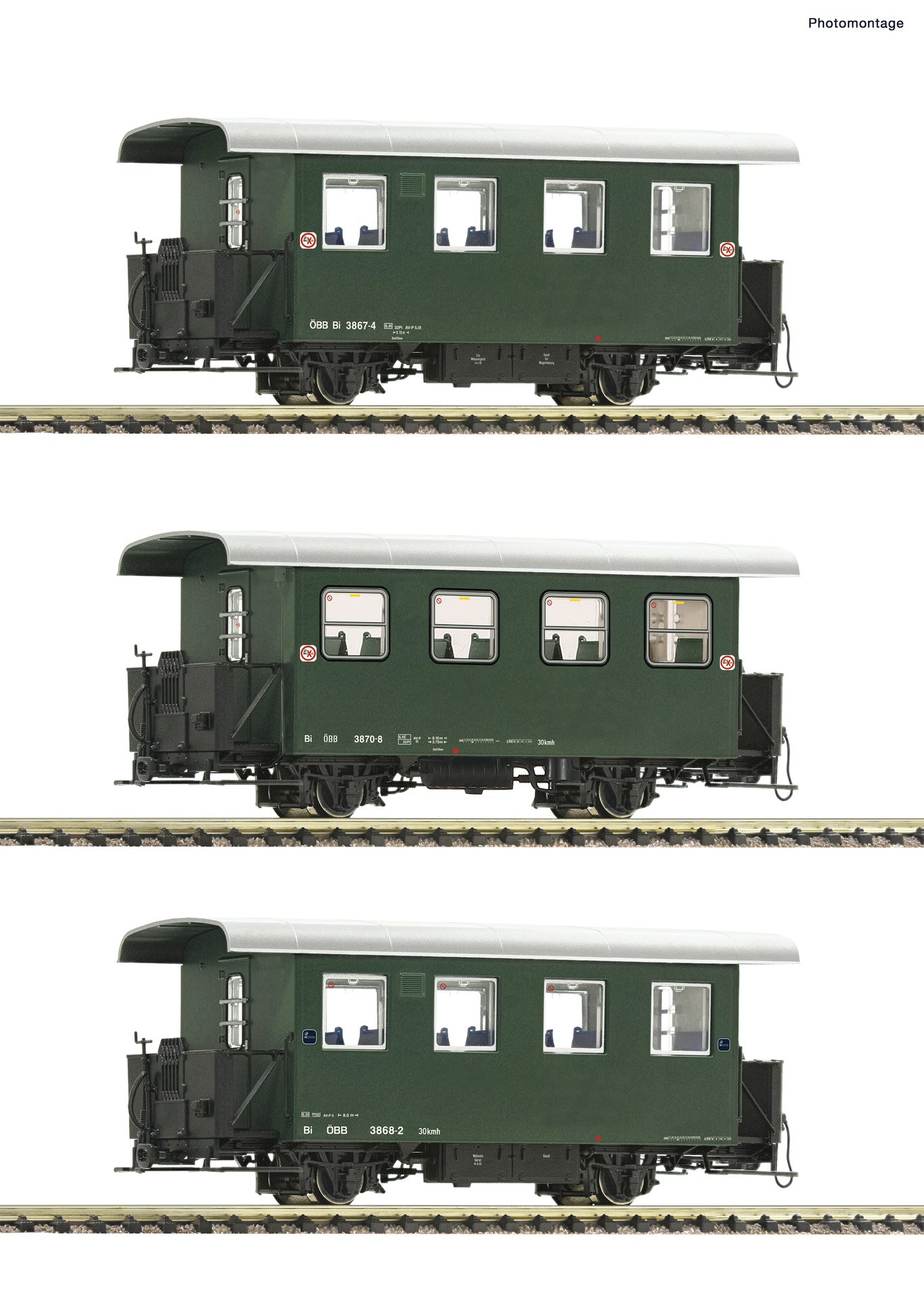 Roco OBB Pinzgauer Lokalbahn Coach Set (3) IV RC6240001