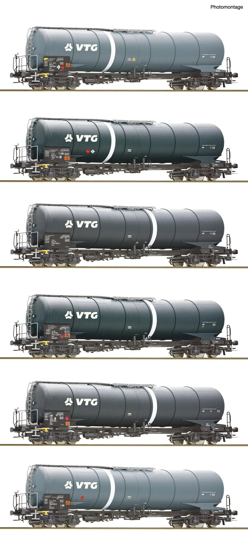 Roco VTG Zans Bogie Tank Wagon Retailer Pack (6) VI RC6600007