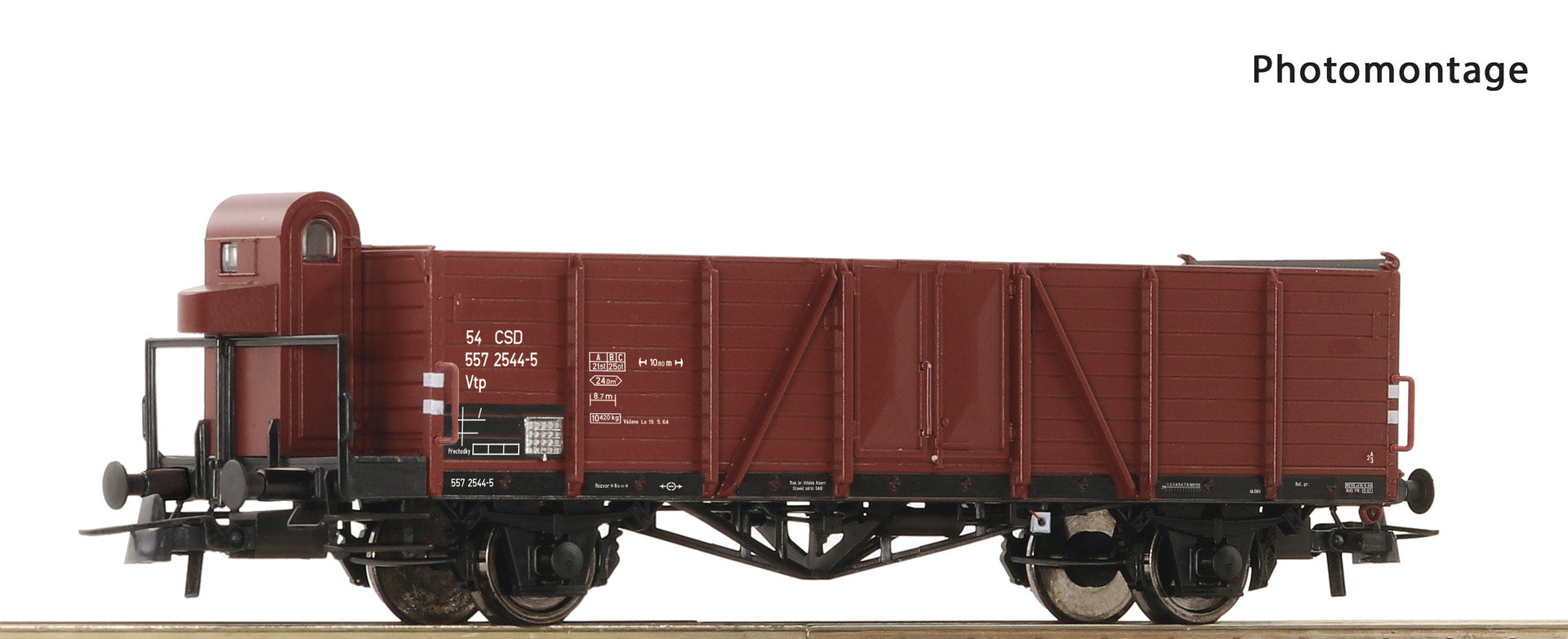 Roco CSD Vtp Open Wagon w/Brakeman's Cab IV RC6600084
