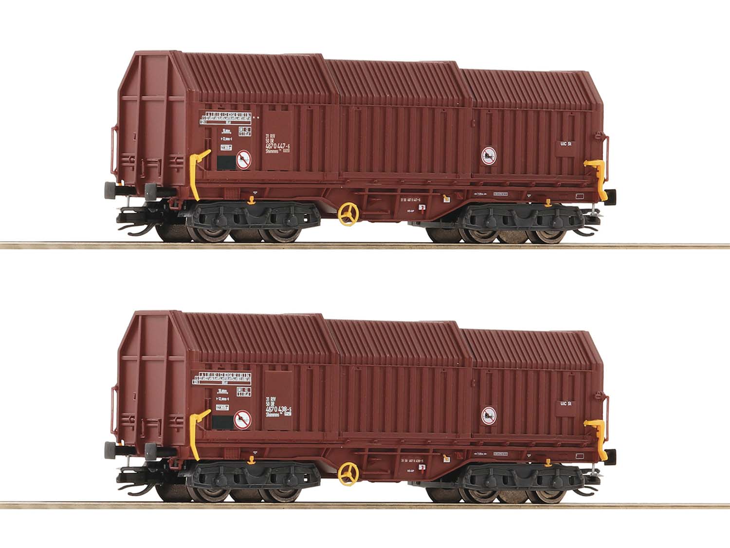 Roco DR Shimmns Telescopic Covered Wagon Set (2) IV RC6680009