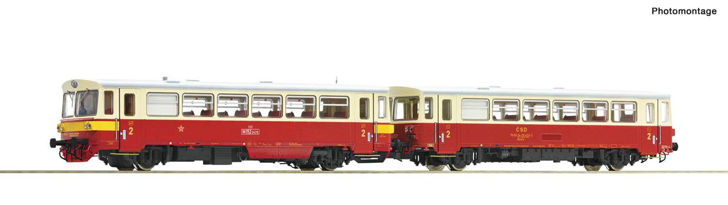 Roco CSD M152.0 Diesel Railcar & Trailer IV RC70374