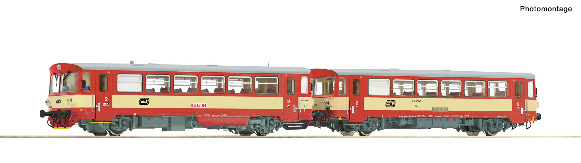 Roco CD Rh810 459-0 Diesel Railcar & Trailer V RC70376