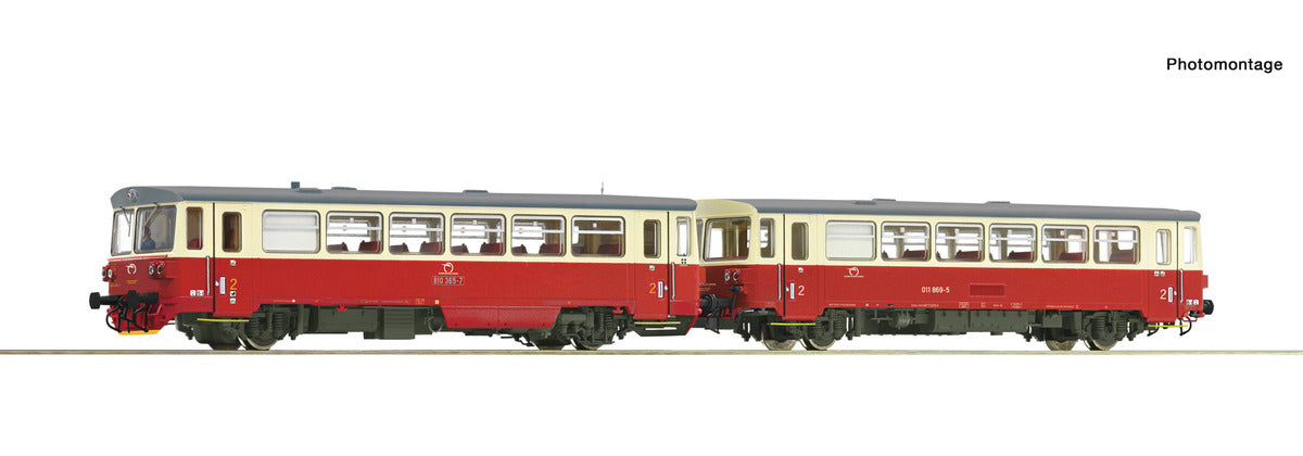 Roco ZSSK Rh810 365-7 Diesel Railcar & Trailer V (DCC-Sound) RC70381