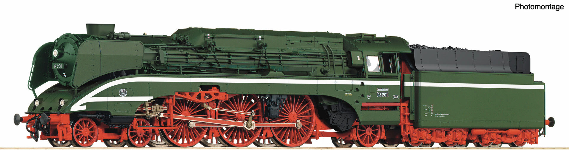 Roco Edition DR BR18 201 Steam Locomotive III (DCC-Sound) RC7110006