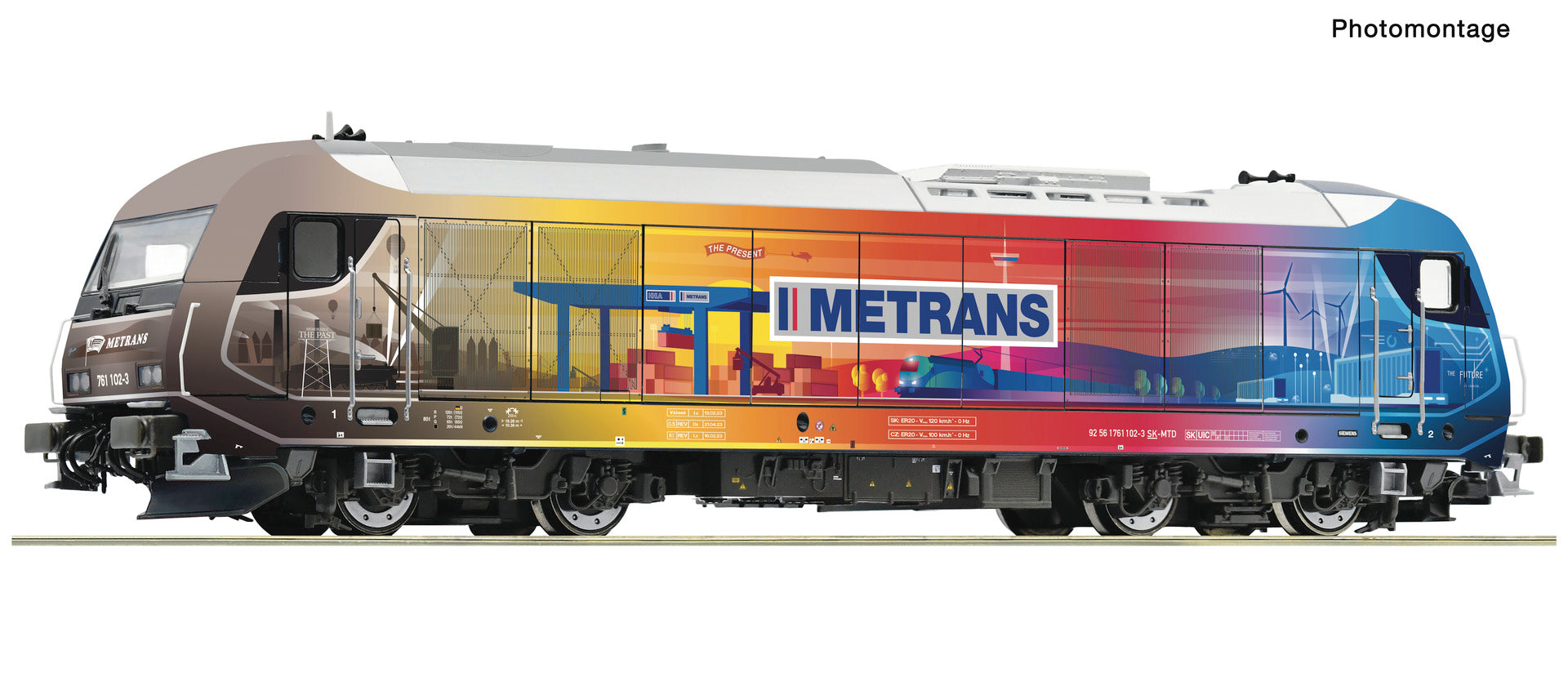 Roco Metrans 761 102-3 Diesel Locomotive VI (~AC-Sound) RC7320049