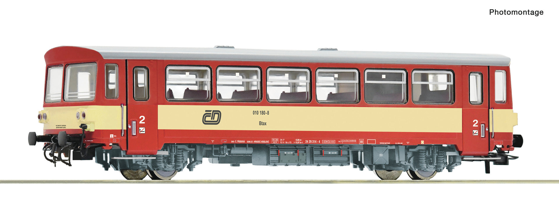Roco CD Rh810 Railcar Trailer V RC74242