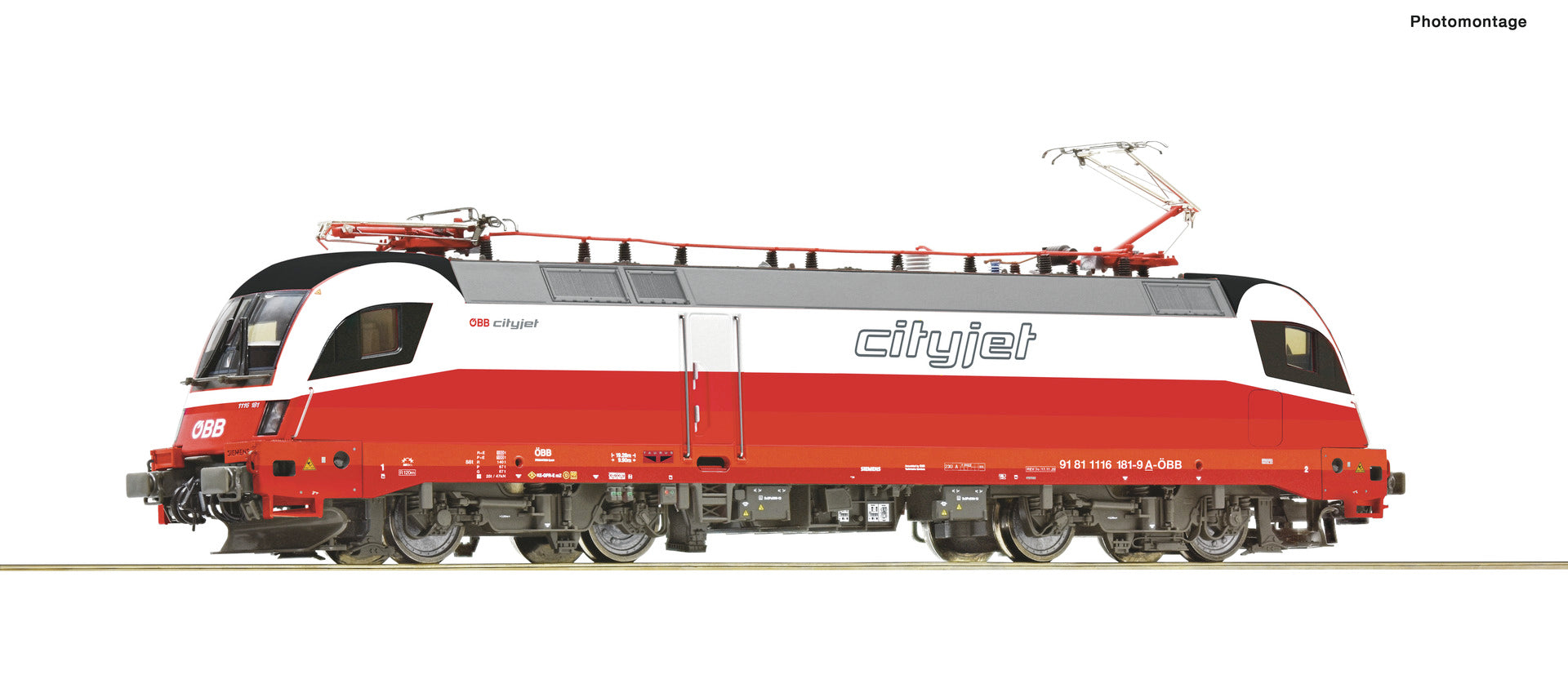 Roco OBB Cityjet Rh1116 Electric Locomotive VI (~AC-Sound) RC7520024