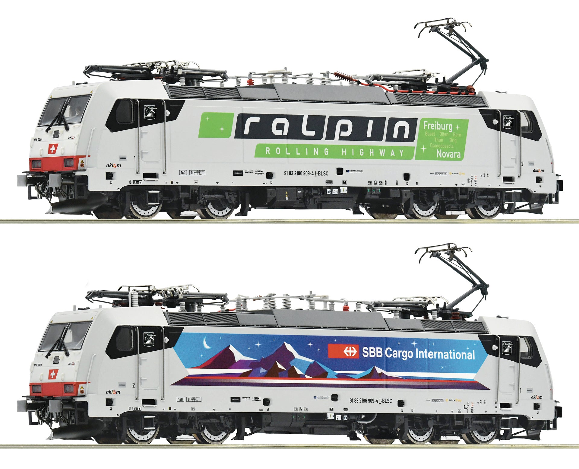 Roco SBB Cargo BR186 909-4 Nightpiercer Electric VI (~AC-Sound) RC7520035
