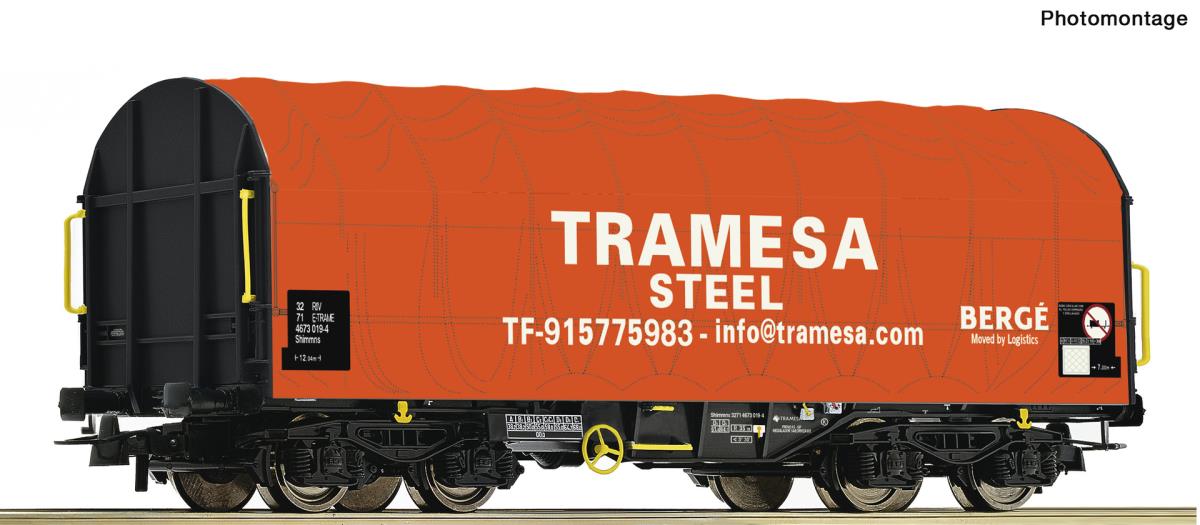Roco Tramesa Shimmns Sliding Tarpaulin Wagon VI RC76439