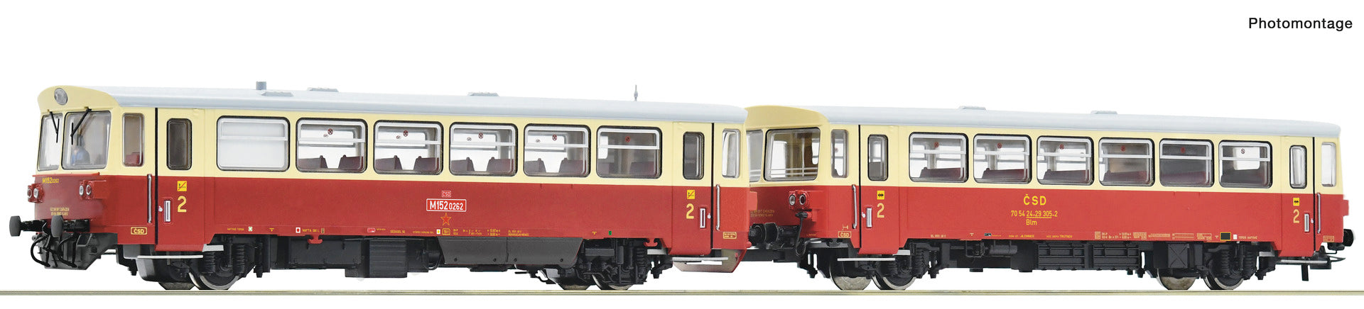 Roco CSD M152 0262 Diesel Railcar & Trailer IV RC7700010