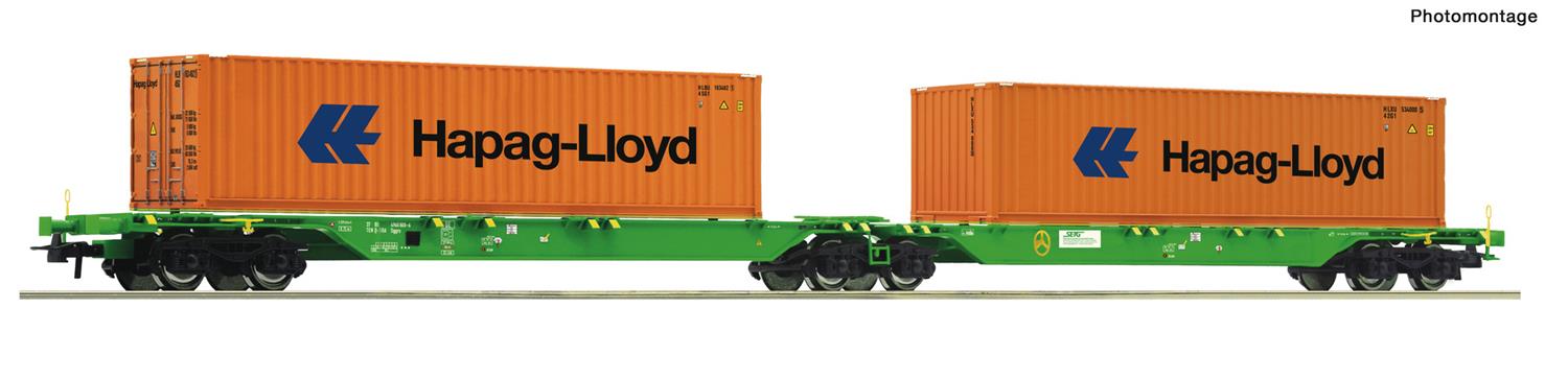 Roco SETG Double Container Carrying Wagon VI RC77370
