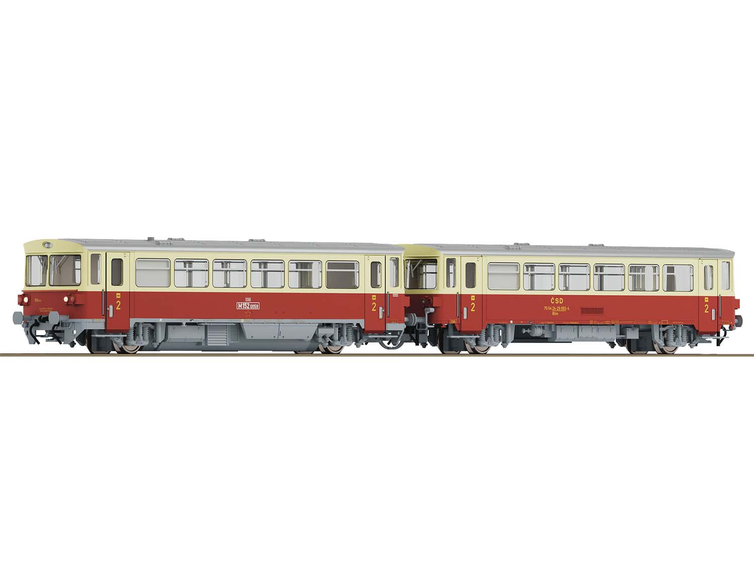 Roco CSD M152 0059 Diesel Railcar & Trailer IV RC7780001