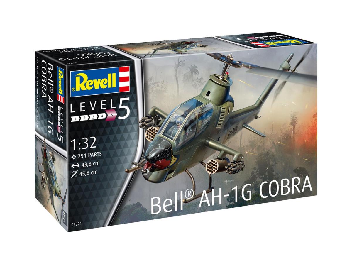 Revell US Bell AH-1G Cobra (1:32 Scale) RL03821 - Aircraft Kits